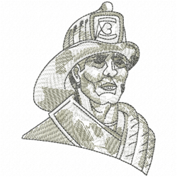Firefighting Embroidery Design 8